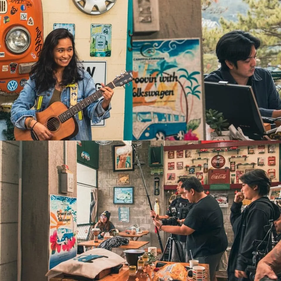 Live acoustic music and gathering at Campfolkswagen